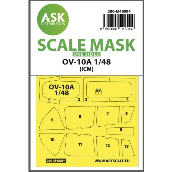 Art Scale Kit M48094 1/48 OV-10A One-sided Masking self-adhesive pre-cutted for ICM kits