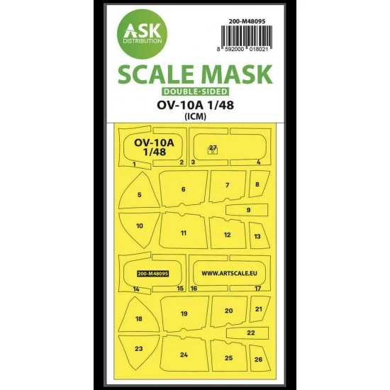 Art Scale Kit M48095 1/48 OV-10A Double-sided Masking self-adhesive pre-cutted for ICM kits