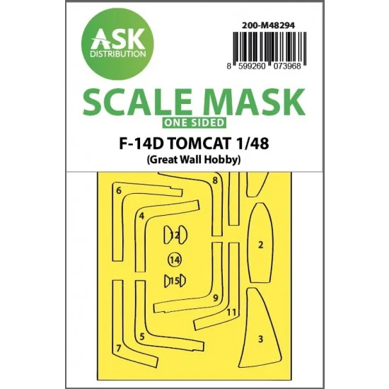 Art Scale Kit M48294 1/48 F-14D Tomcat One-sided Express-fit Mask for GWH