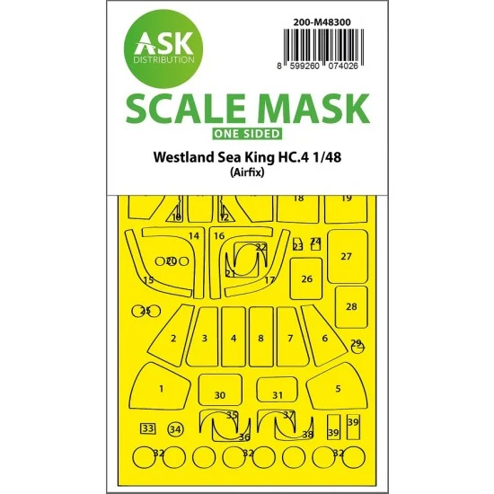 Art Scale Kit M48300 1/48 Westland Sea King HC.4 One-sided Express Fit for Airfix kits