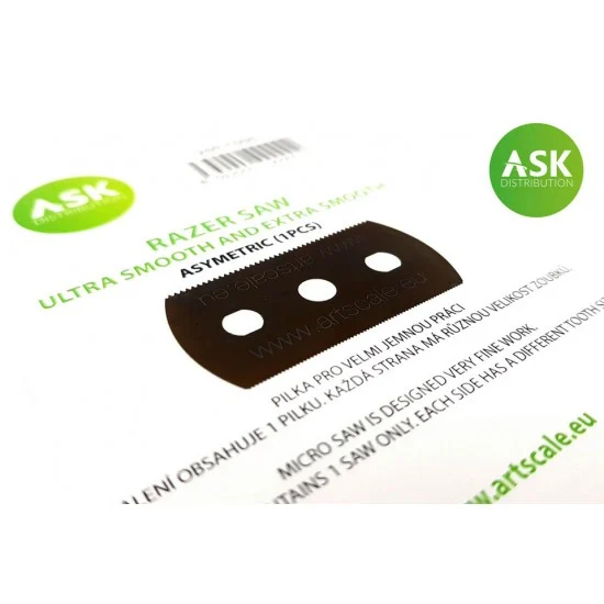 Art Scale Kit T0001 Ask Razor Saw - Ultra And Extra Smooth Asymmetric 70/43 Teeth (1pc)
