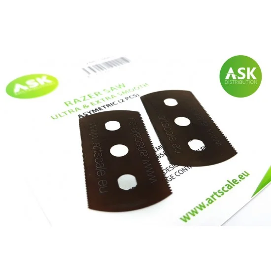 Art Scale Kit T0002 Ask Razor Saw - Ultra And Extra Smooth Asymmetric 70/43 Teeth (2pcs)