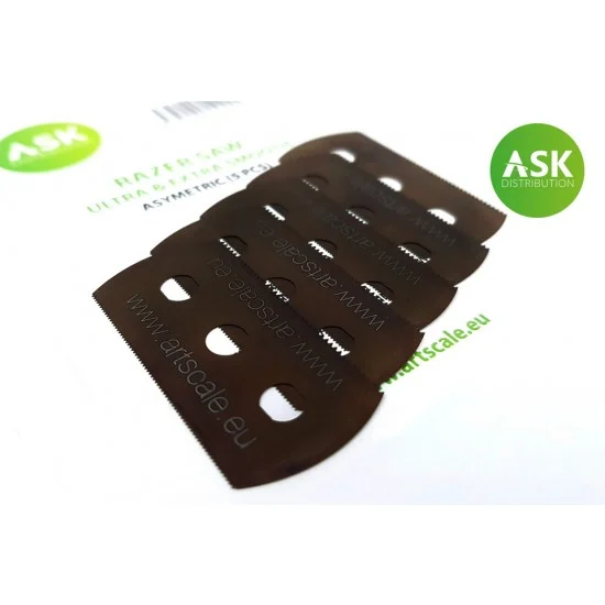 Art Scale Kit T0004 Ask Razor Saw - Ultra And Extra Smooth Asymmetric 70/43 Teeth (5pcs)