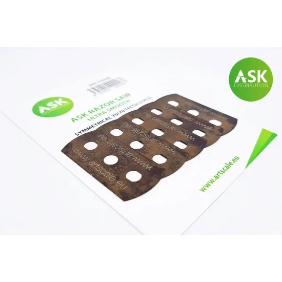 Art Scale Kit T0008 Ask Razor Saw - Ultra Smooth Symmetric 70/70 Teeth (5pcs)