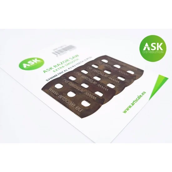 Art Scale Kit T0012 Ask Razor Saw - Extra Smooth Symmetric 43/43 Teeth (5pcs)