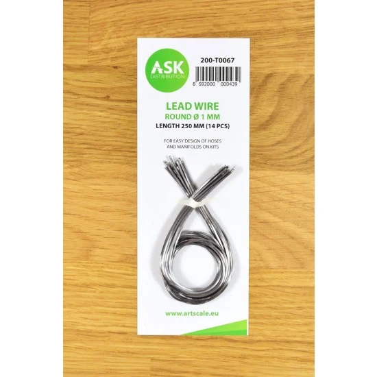 Art Scale Kit T0067 Lead Wire - Round diameter 1mm, Length 250mm (14pcs)