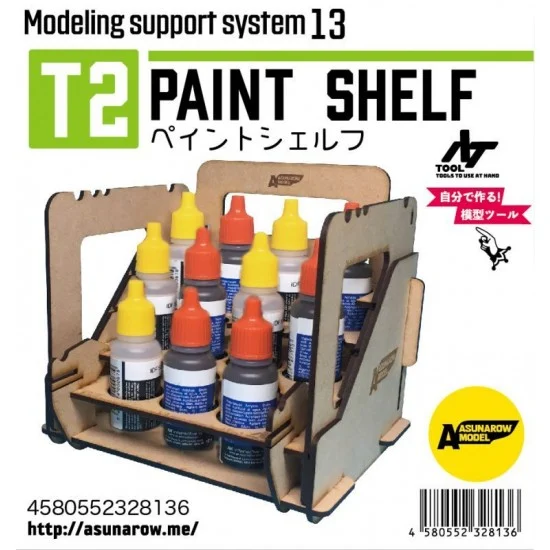 Asunarow ASM13 Paint Shelf T2 for AK, MIG, VIC Colour etc. - Hobby & Model Paints