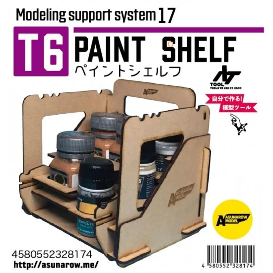 Asunarow ASM17 Paint Shelf T6 for Wilder, AK Pigment Bottles etc. - Hobby & Model Paints