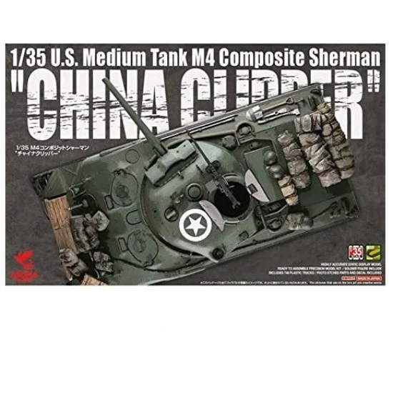 Asuka 35-034 1/35 US Medium Tank M4 Composite Sherman China Clipper