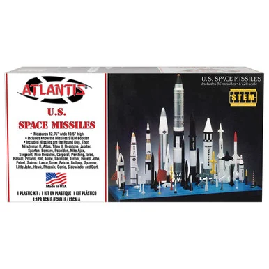 U.S. Space Missile 1/128 Kit Display Set - Atlantis Models