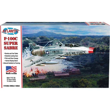 F-100C Super Sabre with Swivel Stand 1/70 Scale Kit