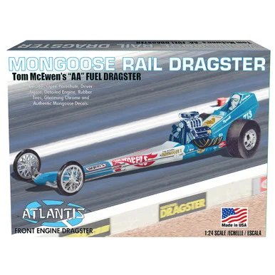 Tom McEwen Mongoose Front Engine Rail Dragster 1/24 Kit Atlantis (M5695) - Atlantis Models