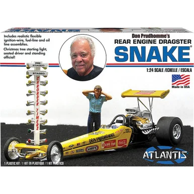 Don Prudhomme Snake Rear Engine Dragster 1/24 Kit Atlantis (M7528) - Atlantis Models