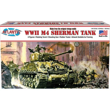 M4 Sherman Tank 1/48 Kit - Atlantis Models