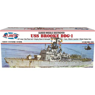 USS Brooke Destroyer (DDG-1) 1/310 Kit Atlantis (M8295)
