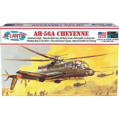 AH-56A Cheyenne Helicopter 1/72 Kit Atlantis (A506)