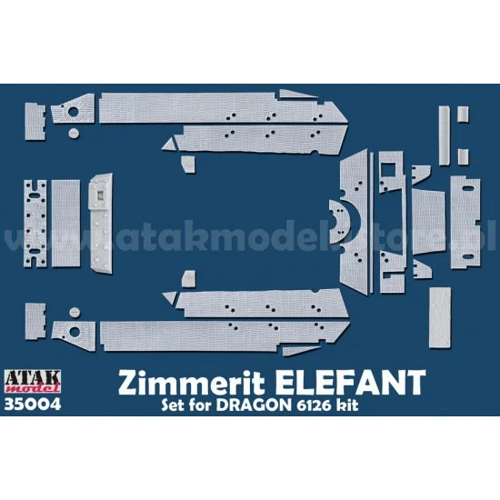 Atak 35004 1/35 Zimmerit for SdKfz.184 Elefant (for DRAGON #6126) - Military Vehicles & Tanks