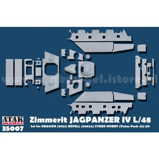 Atak 35007 1/35 Zimmerit for SdKfz.162 Jagdpanzer IV L/48 (for DRAGON kit) - Military Vehicles & Tanks