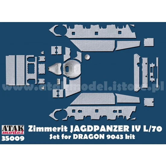 Atak 35009 1/35 Zimmerit for SdKfz.162 Jagdpanzer IV L/70 (for DRAGON kit) - Military Vehicles & Tanks