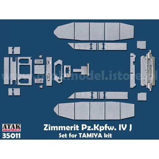 Atak 35011 1/35 Zimmerit for SdKfz.162/1 Panzer IV H (for Tamiya kit) - Military Vehicles & Tanks