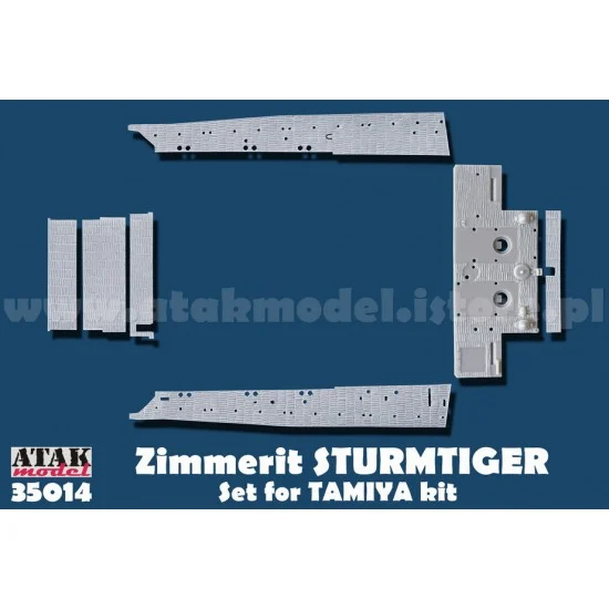 Atak 35014 1/35 Zimmerit for Sturmtiger (for Tamiya kit) - Military Vehicles & Tanks