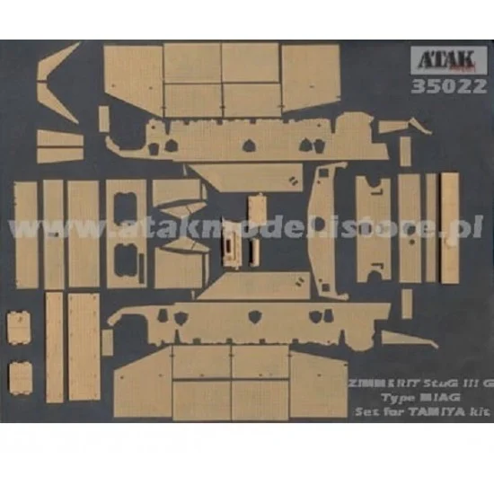 Atak 35022 1/35 Zimmerit for SdKfz.141/1 StuG III Ausf.G (Tamiya) - Military Vehicles & Tanks