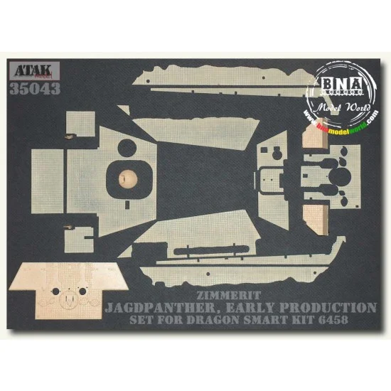 Atak 35043 1/35 Zimmerit for Jagdpanther A [Early] (for DRAGON #6458) - Military Vehicles & Tanks