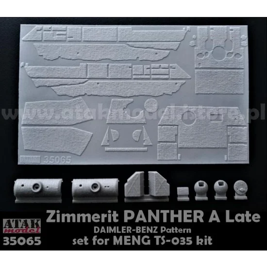 Atak 35065 1/35 Panther A Late Daimler-Benz Pattern Zimmerit set for Meng #TS035 kits