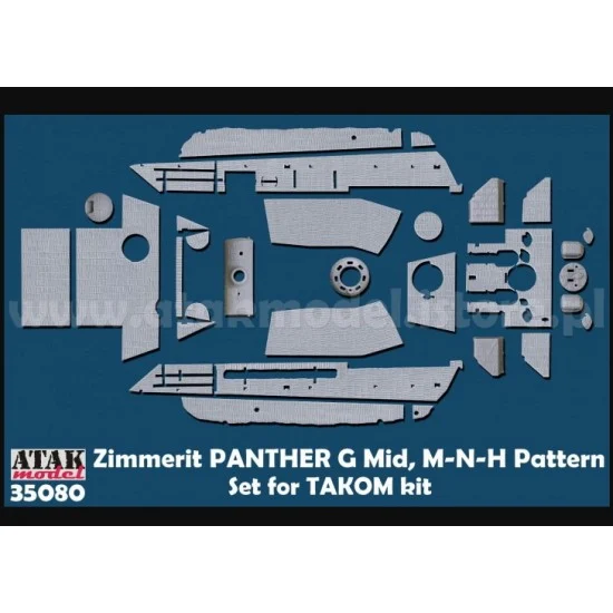 Atak 35080 1/35 Panther G M-N-H Pattern Zimmerit set for Takom kits