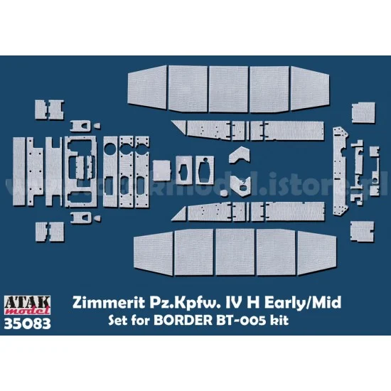 Atak 35083 1/35 PzKpfw. Iv H Early/Mid Zimmerit Set for Border-BT-005 Kit