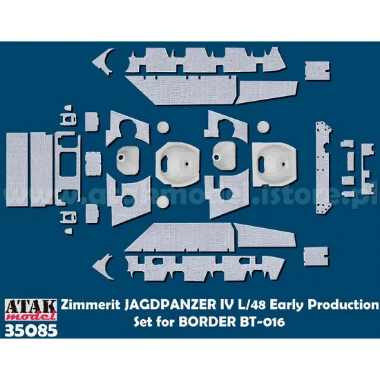 Atak 35085 1/35 Jagdpanzer IV Early Zimmerit set for Border Model - Military Vehicles & Tanks