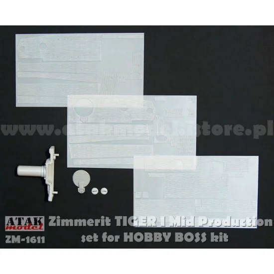 Atak ZM-1611 1/16 Tiger I Mid Production Zimmerit set for Hobby Boss kits