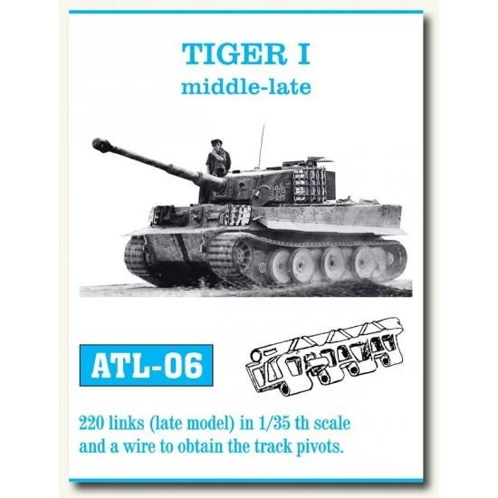Friulmodel ATL-06 Metal Tracks for 1/35 German Tiger I Middle-Late (220 links)