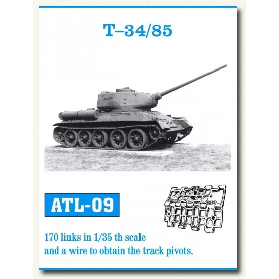 Friulmodel ATL-09 Metal Tracks for 1/35 Soviet Union T-34/85 (170 links)