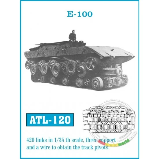 Friulmodel ATL-120 Metal Tracks for 1/35 German E-100 Super Heavy Tank (420 links)