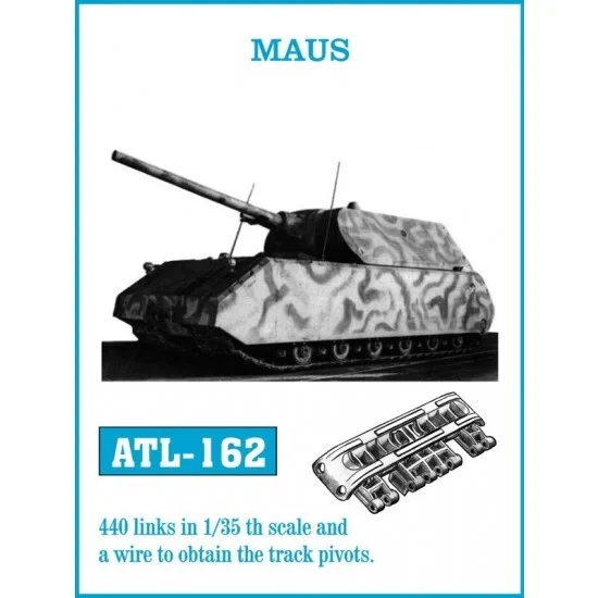 Friulmodel ATL-162 1/35 German Heavy Tank MAUS Metal Tracks (440 links)