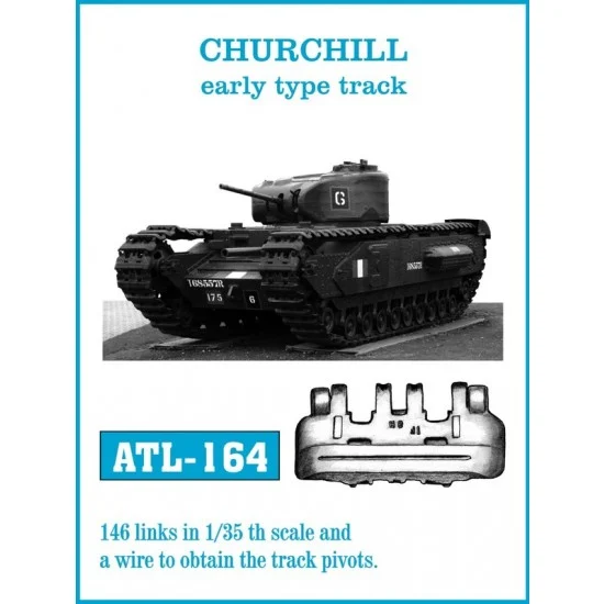 Friulmodel ATL-164 1/35 British Churchill Early Type Metal Tracks (146 links)