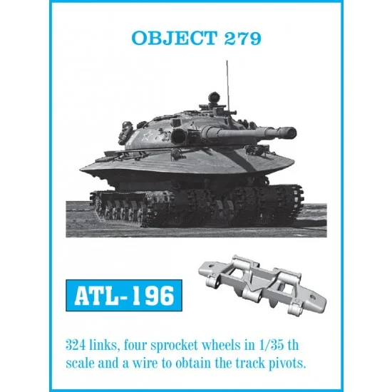 Friulmodel ATL-196 1/35 Obiekt 279 (Object 279) Heavy Tank Metal Tracks