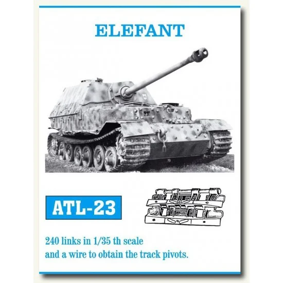 Friulmodel ATL-23 Metal Tracks for 1/35 German Elefant (240 links)
