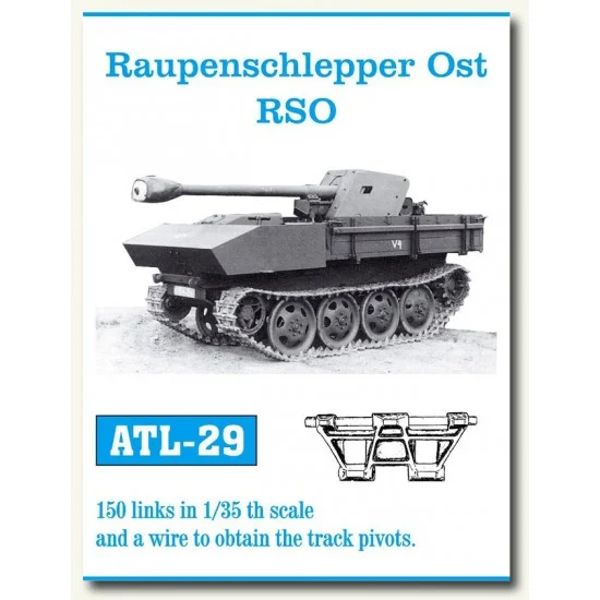 Friulmodel ATL-29 Metal Tracks for 1/35 RSO Raupenschlepper Ost (150 links)