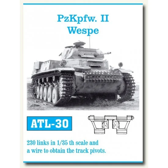 Friulmodel ATL-30 Metal Tracks for 1/35 Panzer II Wespe (230 links)