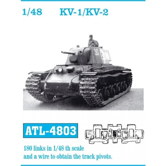 Friulmodel ATL-4803 1/48 Soviet KV-1/ KV-2 Metal Tracks (180 links)