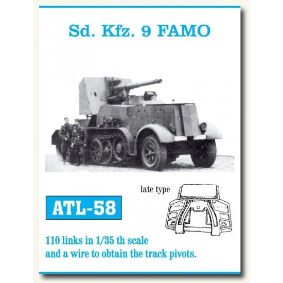 Friulmodel ATL-58 Metal Tracks for 1/35 German SdKfz.9 Famo (Late Type) (110 links)