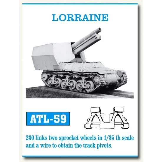 Friulmodel ATL-59 Metal Tracks for 1/35 French Lorraine Tank (230 links)