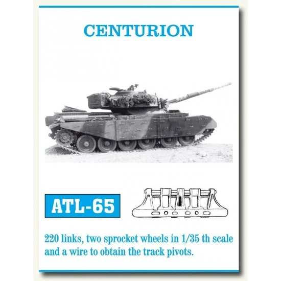 Friulmodel ATL-65 Metal Tracks for 1/35 British Centurion Tank (220 links)
