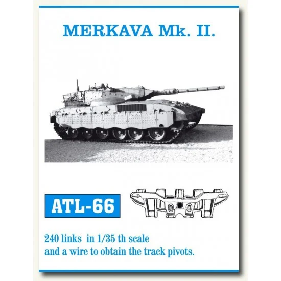 Friulmodel ATL-66 Metal Tracks for 1/35 Israeli Merkava Mk.II (240 links)