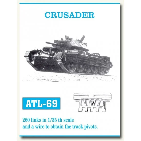 Friulmodel ATL-69 Metal Tracks for 1/35 British Crusader Tank (260 links)