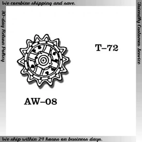 Friulmodel ATL-AW-08 1/35 Soviet T-72 Metal Wheels