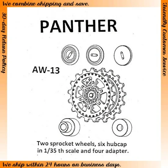 Friulmodel ATL-AW-13 1/35 German Panther Metal Wheels
