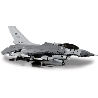F- 16C Fighting Falcon Building Block Model - 1112 Pieces Atomic Brick (10-020501)